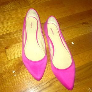 Hot Pink Flats- Express- Size:9