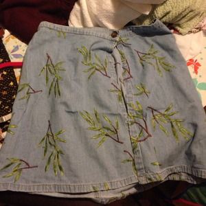Palm tree wrap around skirt