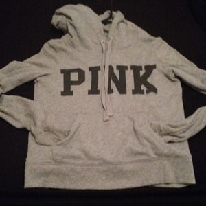 Grey & Black #Pink Boyfriend fit hoodie
