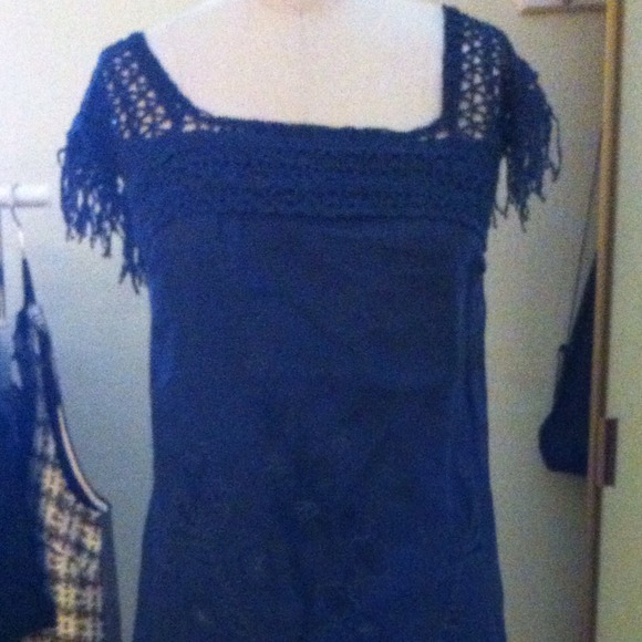 blue mini dress