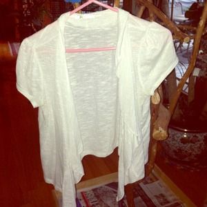 Charlotte Russe white cardigan