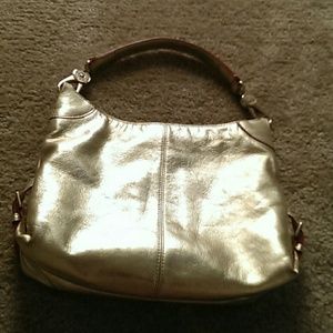 Authentic Metallic Gold Dooney and Burke purse