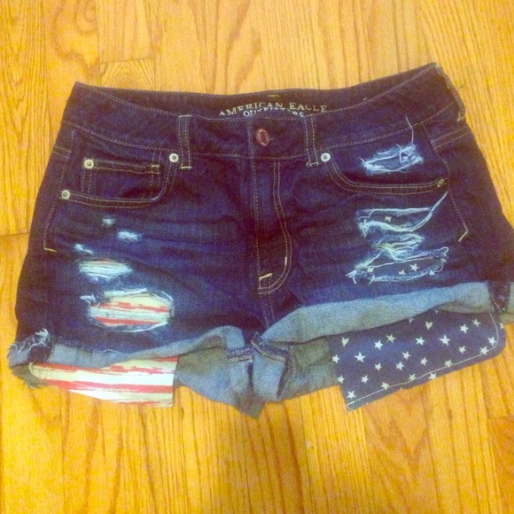 Denim American shorts
