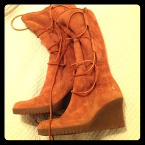 UGG wedge knee high boots