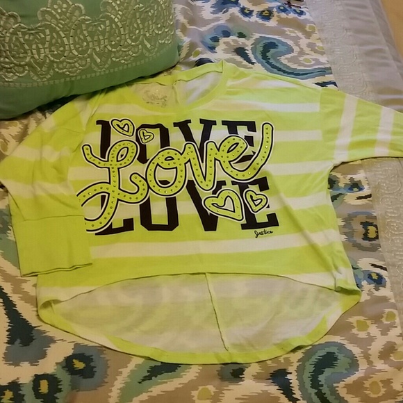 Neon Green "love" Shirt
