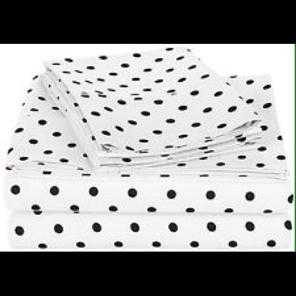 88 off other cynthia rowley twin xl sheets black polka dots poshmark polka dot twin xl sheets