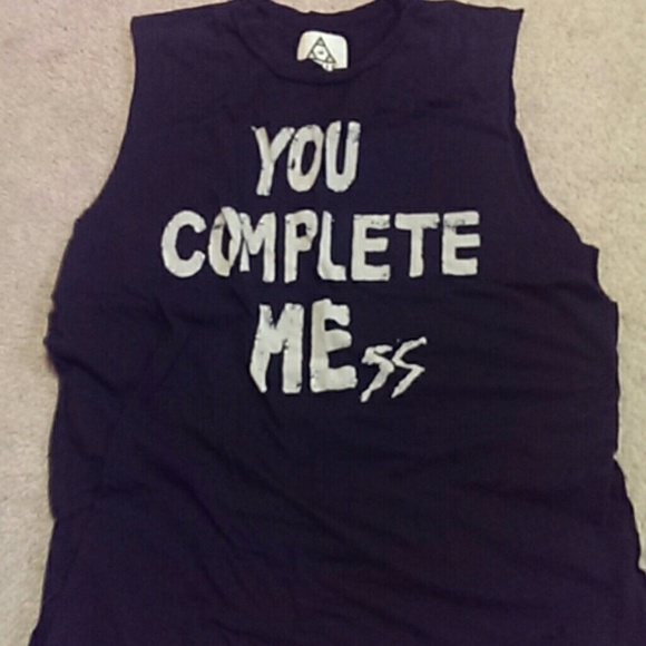 UNIF "you complete mess" muscle tee