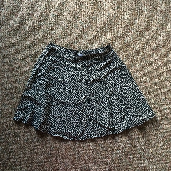 H&M podka dot summer mini skirt size 34