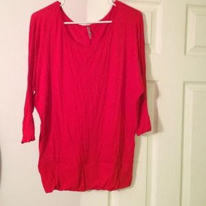 Red dolman top