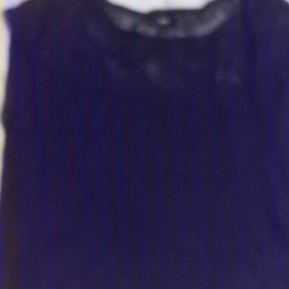 solid black knit sleevless beach top - Picture 1 of 1