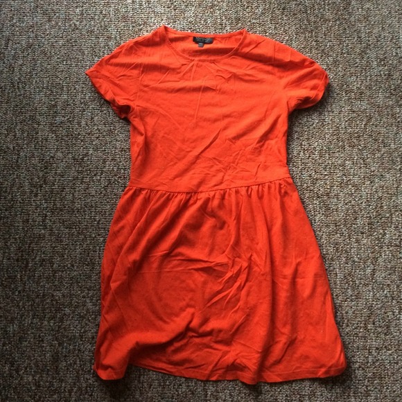 Topshop orange tomato dress