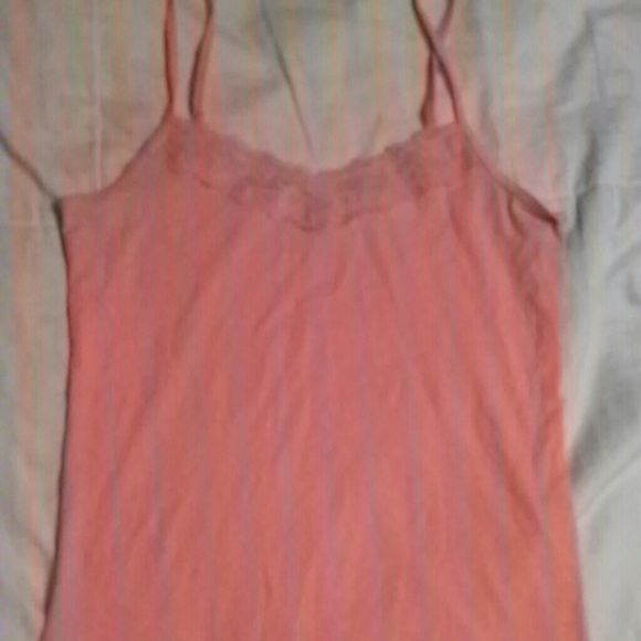solid orange cream lace cami - Picture 1 of 1