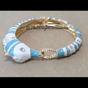 Blue Seahorse Bangle