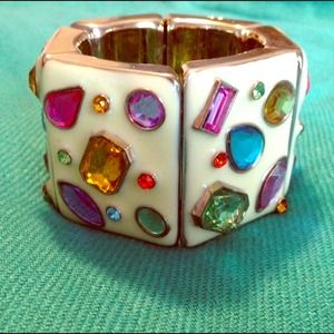 Multi-Color Bling Stretch Cuff