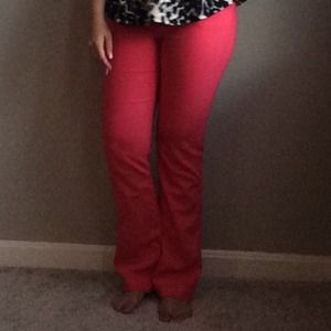 Express Hot Pink Columnist dress pant