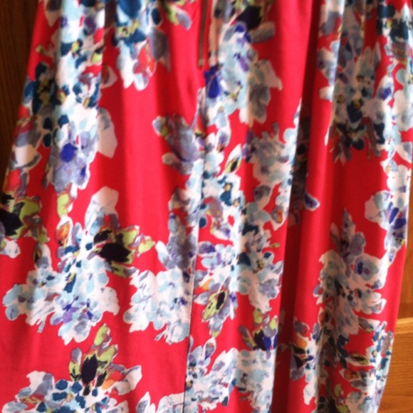 FLORAL HOT PONK STRAPLESS MAXI SIZE SM - Picture 3 of 4