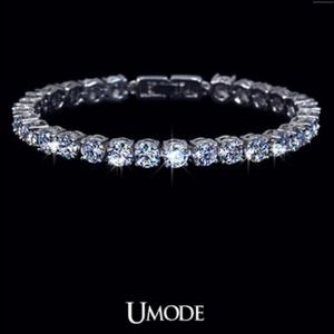 AAA+ Round Swiss CZ Tennis Bracelet
