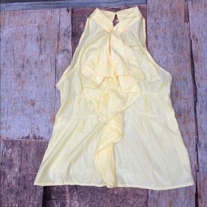 Yellow Ruffle Top