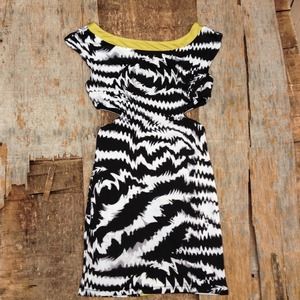 Bebe Cut Out Body Con Dress