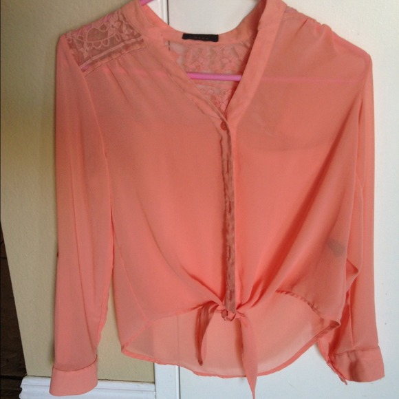 Cute coral blouse