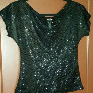 Shimmery Black Shirt