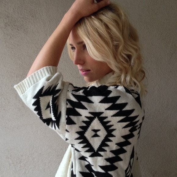 Abstract southwest cardigan