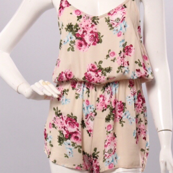 Floral Short Romper