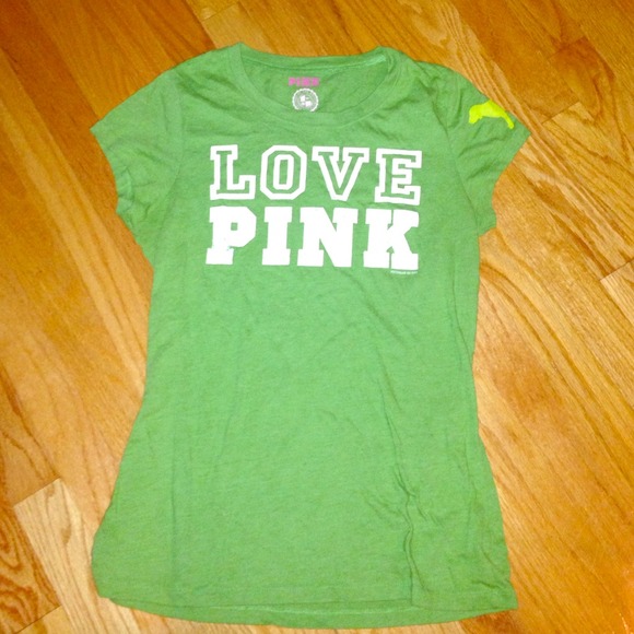 VS "Pink" Green t-shirt