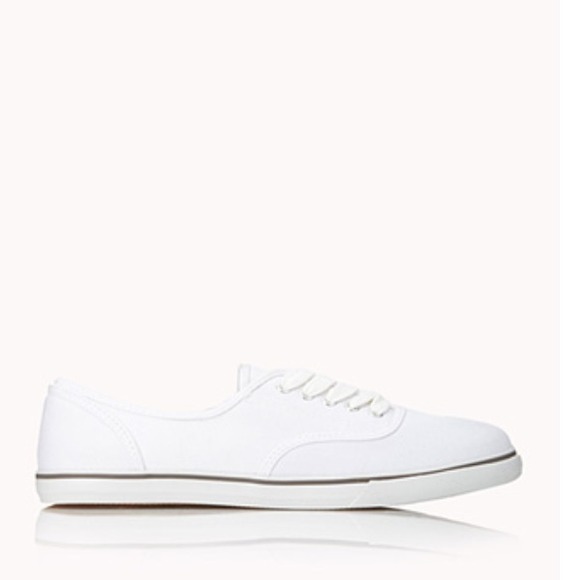White canvas shoes