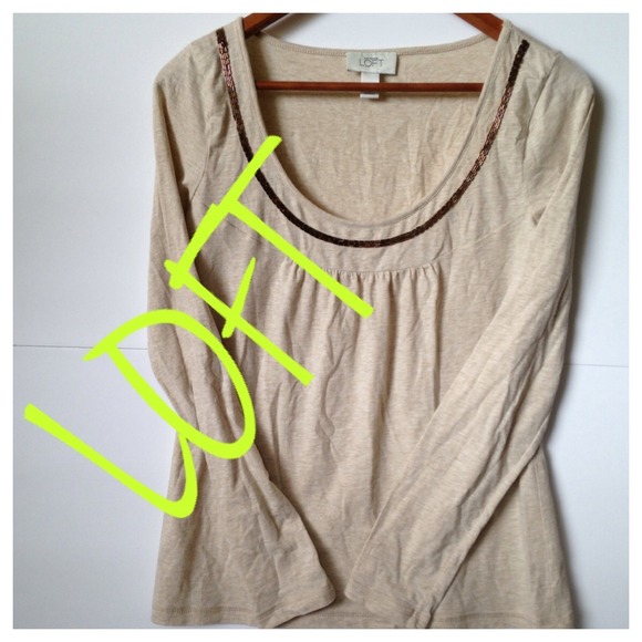 Ann Taylor Loft Beaded Top