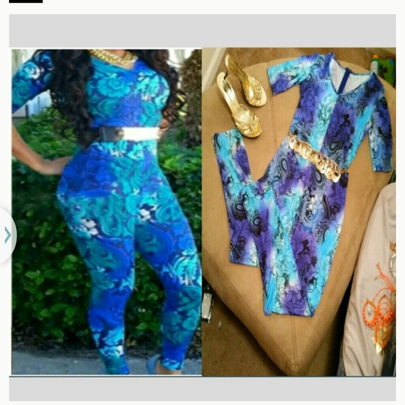 BUNDLE @lisadagons1 dress & Blue Floral Jumpsuit