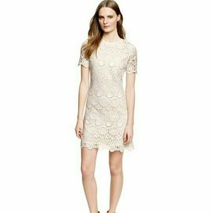 SOLD! Tory Burch trixy Dress (Ivory crochet)