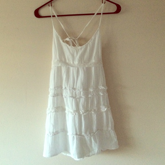 ❌ SOLD ❌Hollister white crochet dress