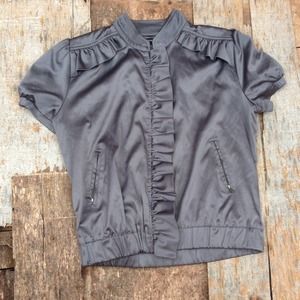 Silver Ruffle Jacket