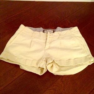 A&F yellow shorts size 2