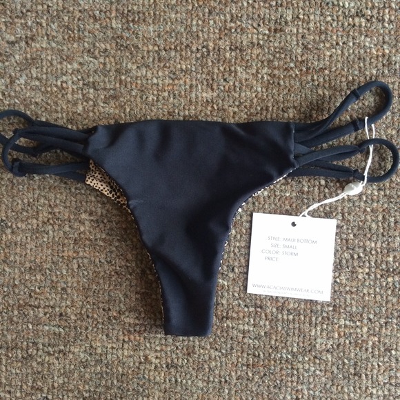 ❌SOLD❌Acacia Swimwear Maui bottoms in Storm - Picture 1 of 3