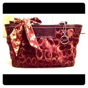 🚫Sold on Vinted🚫Coach Optic Sig East/West tote