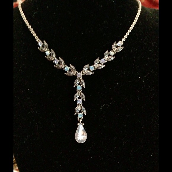 VINTAGE ⚜️Blue Rhinestone Set - Picture 3 of 3