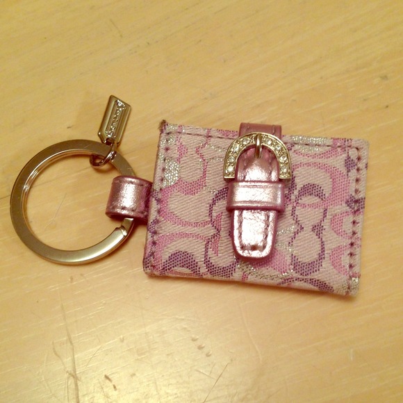 Authentic Coach Photo Keychain NWOT