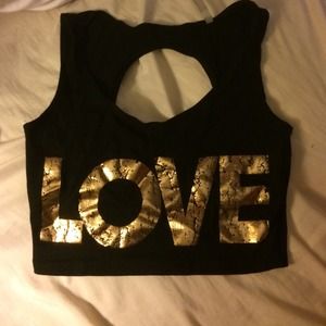 LOVE crop top