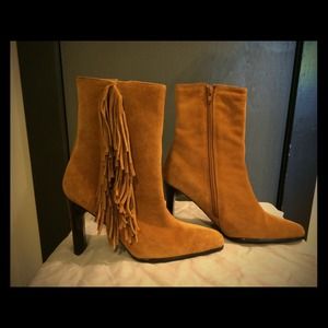 Leather suede boots