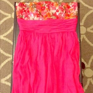 Calvin Klein chiffon dress pink