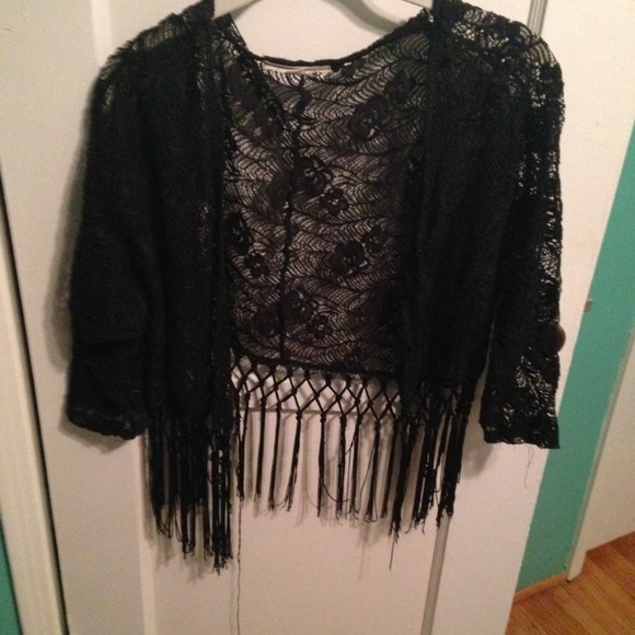 Black lace kimono - Picture 1 of 1