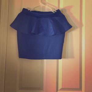 Bebe blue skirt