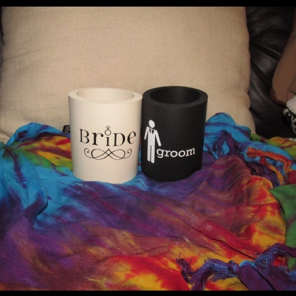 Bride and Groom koozie