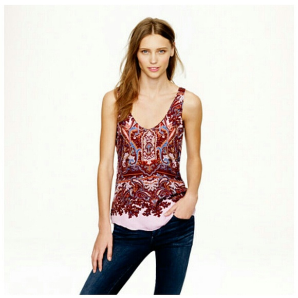 NEW J.Crew paisley silk came anthro greylin joie - Picture 1 of 3