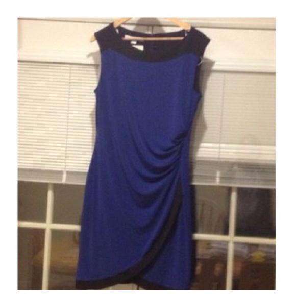 Boston Proper Tipped Jersey Dress - Picture 3 of 5