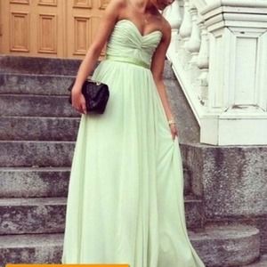 Long Prom Dresses Strapless Chiffon. Size 8