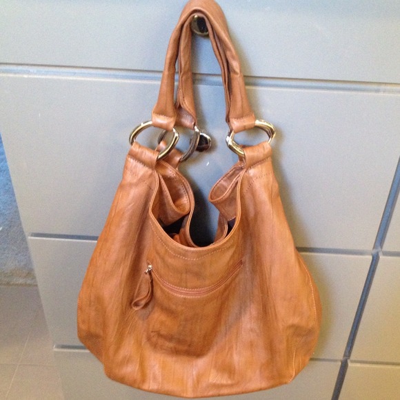 Brown leather bag