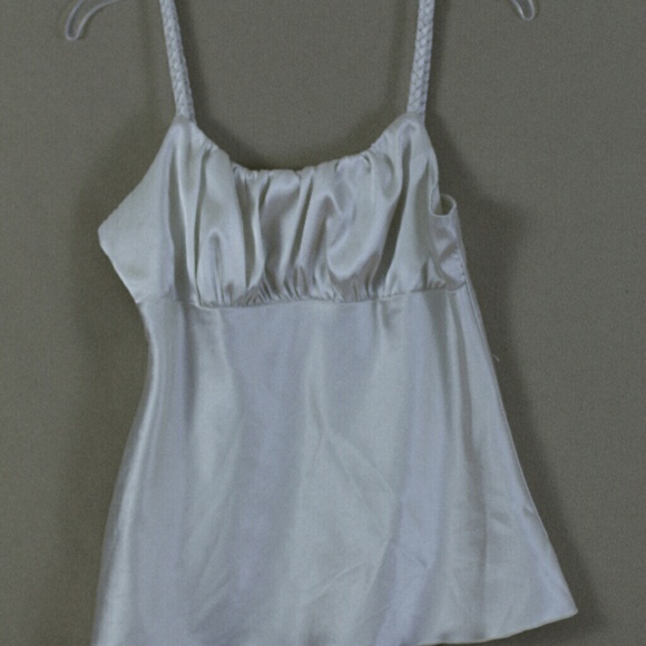 IZ Byer Ivory Braided Juniors Top, Size Large